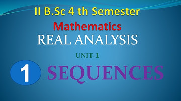 SEQUENCES Lecture-1