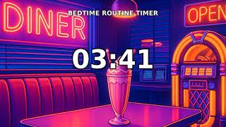 8 Minutes Bedtime Routine Timer | with Countdown Music & Buzzer Alarm