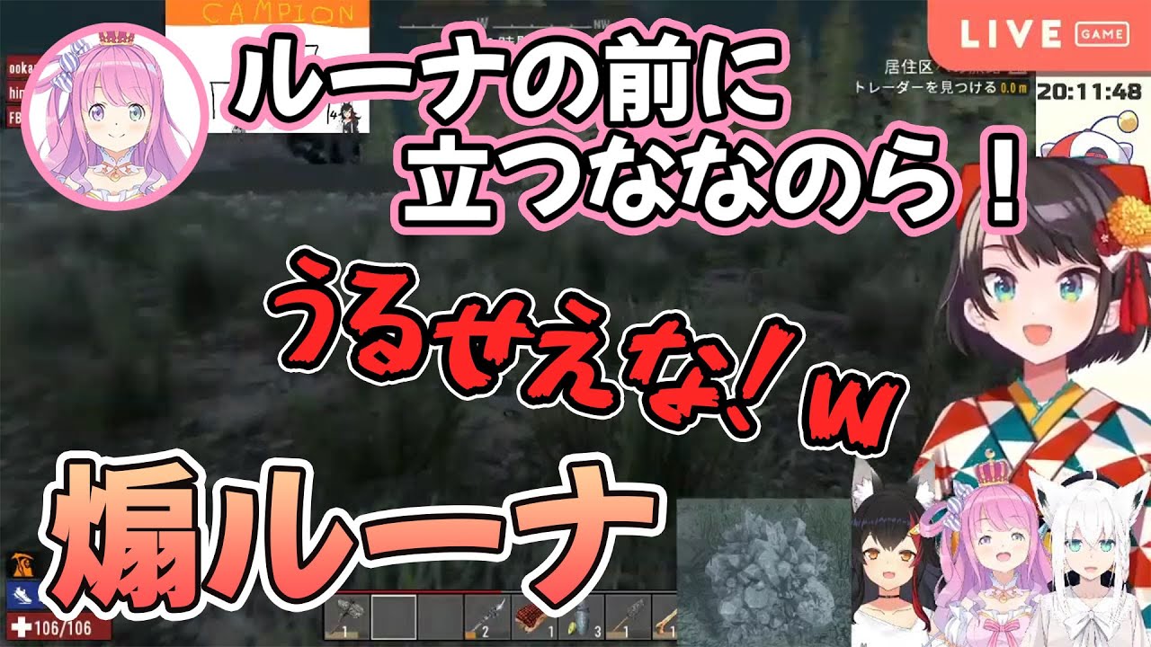 スバルちゃんに対しての煽りが止まらない煽ルーナ姫【ホロライブ】