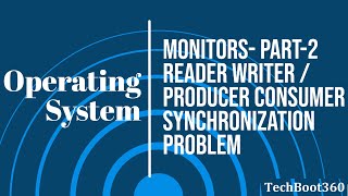 Monitor Operating system | Reader Writer | Producer Consumer |classical problem of  Synchronization