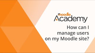 How can I manage users on my Moodle site?