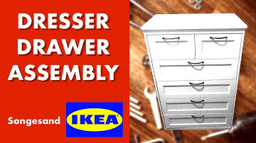 How to assemble Ikea songesand dresser drawer. (quick and easy)