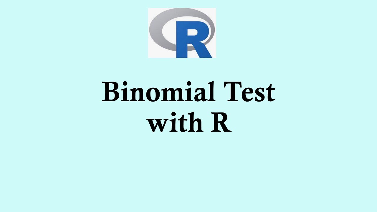 Statistics using R programming | Binomial Testwith R - YouTube