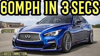 Tuned Q50 goes 60mph in 3 seconds