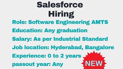 Join the Tech Wave: Salesforce AMTS Roles Open! #TechJobs #BangaloreCareers