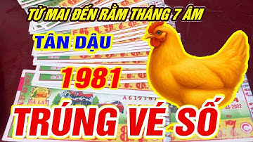 Trời định TRÚNG SỐ ĐỘC ĐẮC Tuổi TÂN DẬU 1981 CÓ TIỀN TỶ CỰC GIÀU đúng từ mai đến 15 rằm tháng 7 âm