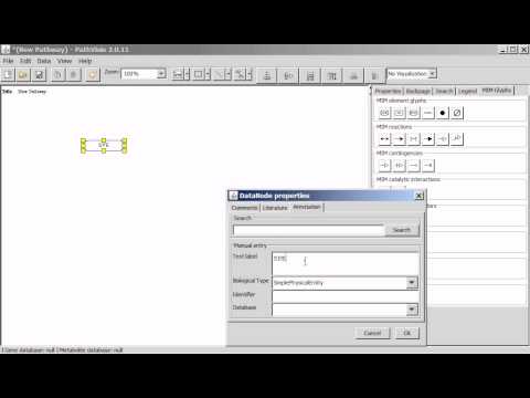 Pathvisio MIM Plugin - Drawing and Labeling Entities and Adding External References