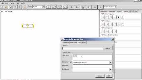 Pathvisio MIM Plugin - Drawing and Labeling Entities and Adding External References