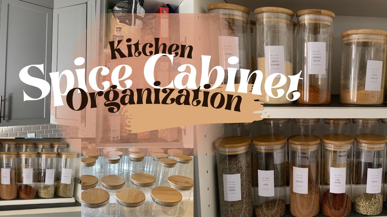 KITCHEN SPICE CABINET ORGANIZATION || AMAZON|| NANA FOBI - YouTube