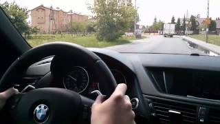 2013 BMW X1 2.0d Test Drive POV, acceleration, engine sound