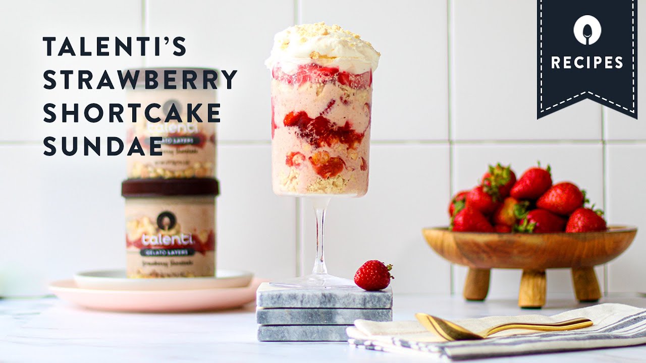 Strawberry Shortcake Sundae Talenti Recipes YouTube