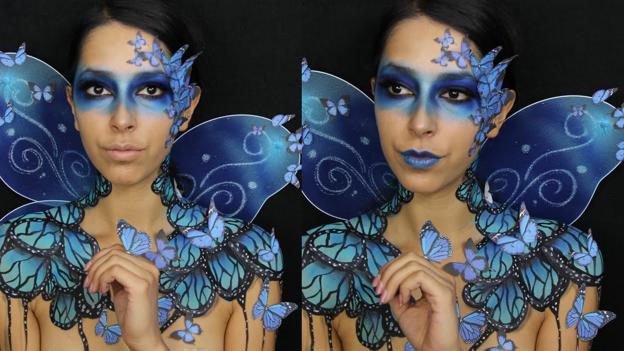 7. "Halloween Makeup: Blue Hair and Fairy" - wide 5