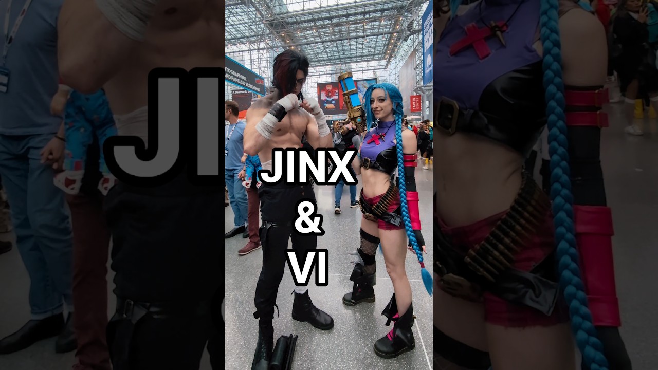Jinx & Vi Arcane Cosplay from NYCC 