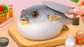 Oddly Satisfying Mini Fish 🐟 So Easy Steamed Tumeric Fish Tutorial | Petite Cooking