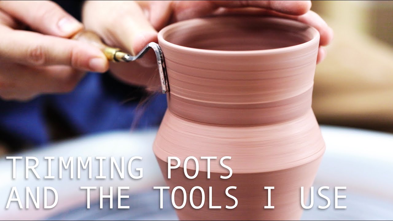 Trimming a Vase and Talking Pottery Tools 