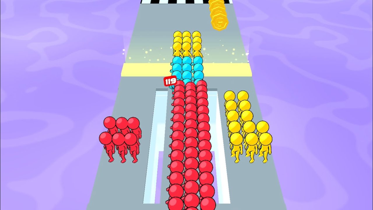 Runner Pusher All Levels Gameplay Android, iOS YouTube
