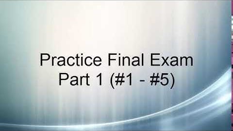 Math 1314 Practice Final Exam Part 1