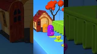 Color Monsters &amp; Magic Hearts 🤯 ~ mini wood toy-woodworking art skill/wood hand #shorts