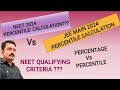 NEET 2024 Vs JEE Percentile Calculation?/Percentile to Rank /Neet qualifying Criteria/Percentage???