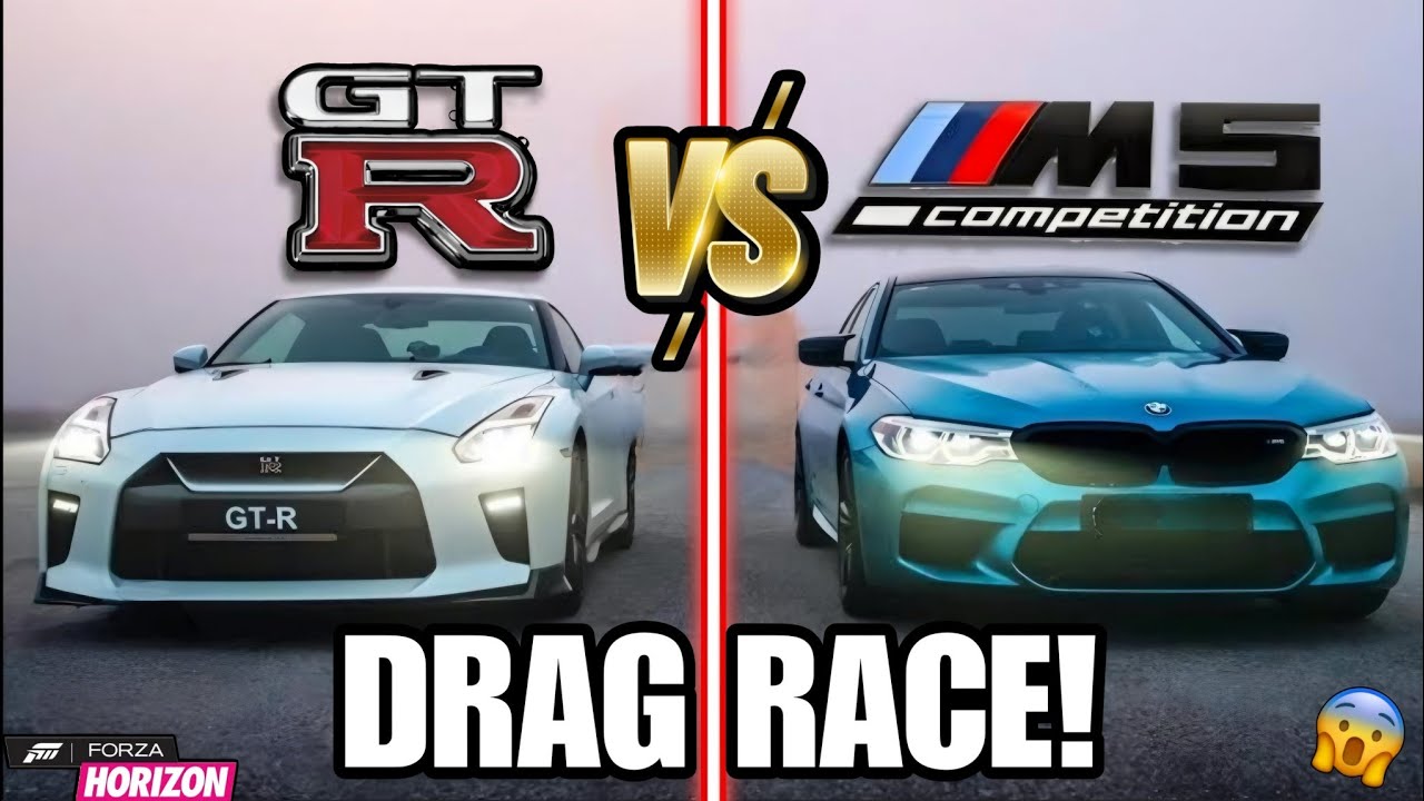 NISSAN GT-R VS BMW M5 DRAG RACE - FORZA HORIZON 4 GAMEPLAY