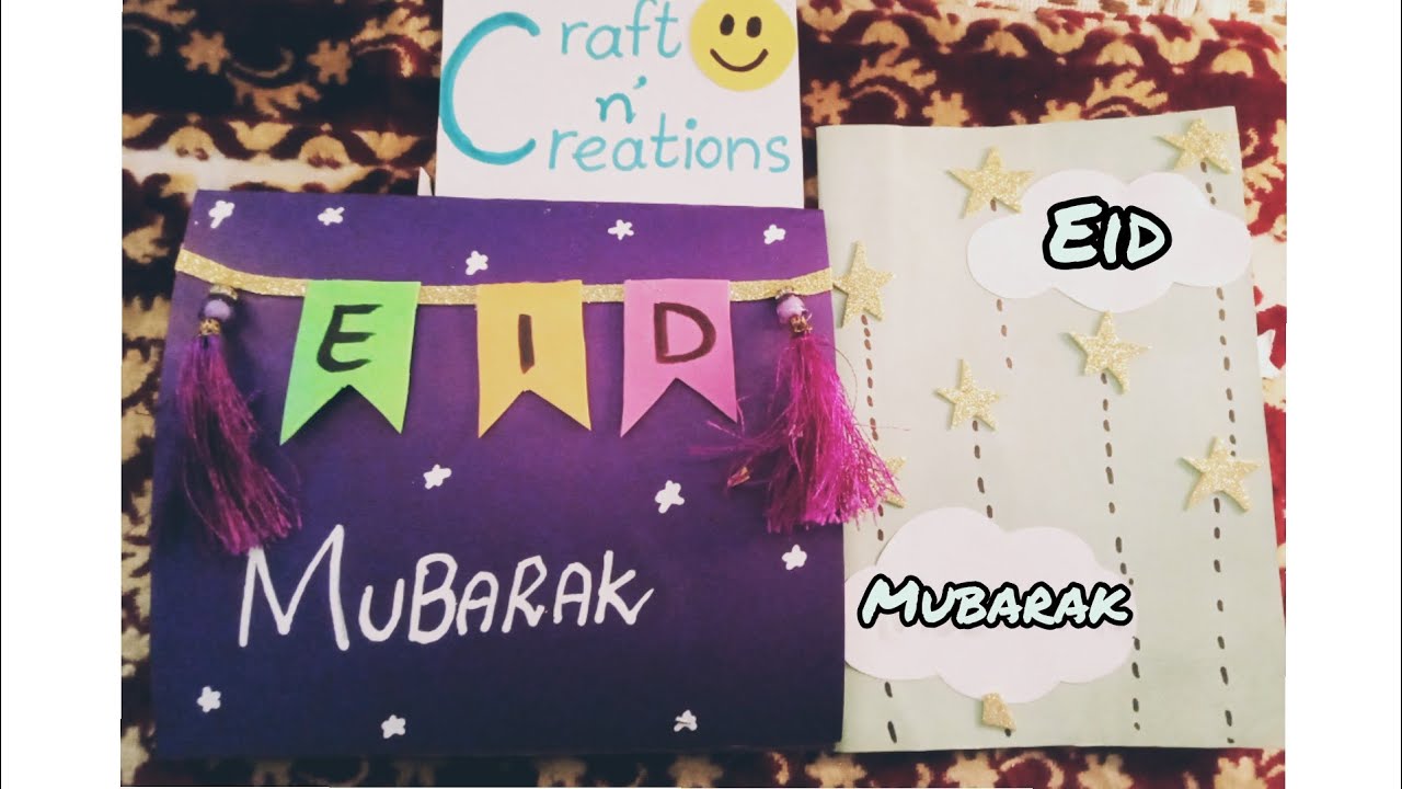Easy handmade EID Cards 💜