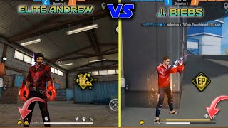 Elite Andrew vs J.biebs skills and Ability Test Free Fire