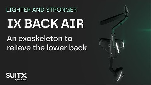 IX BACK AIR - A lightweight exoskeleton to support the back