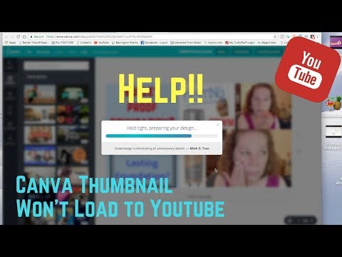HELP!!! My Thumbnail Won't Upload to Youtube - Canva Tutorial