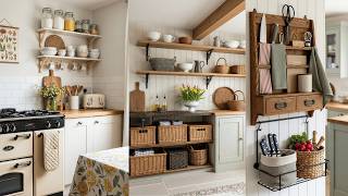 🧺 Small Country Kitchen Storage Hacks: Genius Space-Saving DIY Ideas for Vintage Homes 🌿