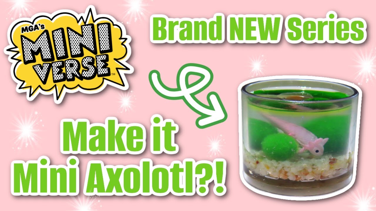 NEW Make it Mini Animals!!! Miniature Axolotl & Fixing Air Bubbles in Tank! 🫧