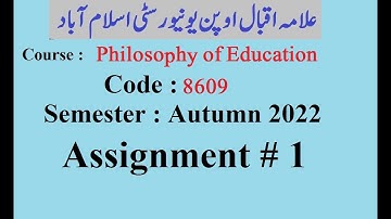 AIOU Code 8609 Solved Assignment No 1 Autumn 2022 | Baloch Academy
