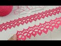 Ажурная КАЙМА ленточное кружево вязание крючком мастер-класс Easy to Crochet Lace Ribbon