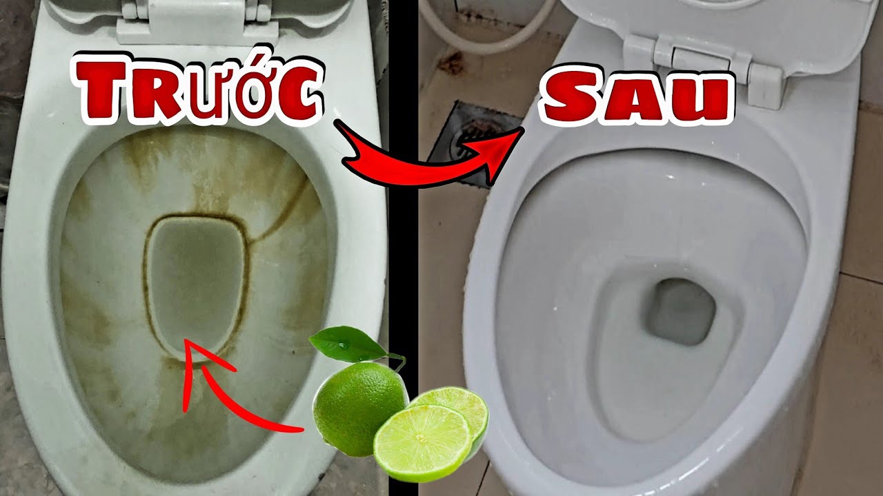 Cách tẩy trắng chậu rửa bồn cầu bị ố vàng Lâu ngày cực nhanh không chất tẩy rửa  #38 | Mẹo Vặt TV