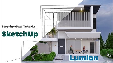SketchUp Tutorial | Step-by-Step 3D Modeling of a Modern Villa in SketchUp | #sketchup