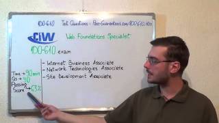 1D0-610 – CIW Exam Web Foundations Associate Test Certificate Questions