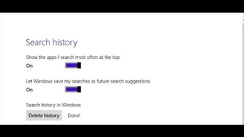 How to delete windows 8 and 8 1 search history and pause it if you want