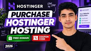 How to Purchase Hostinger Domain and Hosting in 2026 | Free Domain + Coupon (Step-by-Step)