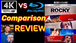 ROCKY Knockout Collection 4K UltraHD Reviews & 4K vs Blu Ray Image Comparisons Analysis & Unboxing