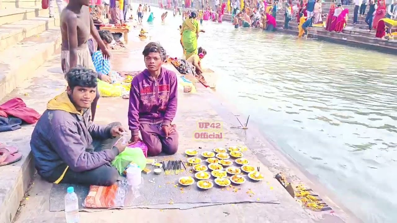 #ayodhya New Video Saryu snan सरयू स्नान अयोध्या #ramjanmbhoomi #rammandir #श्रीराम पैड़ी सरयू नदी