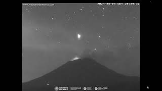 Extraño objeto luminoso es visto detrás del Popocatépetl 🌋