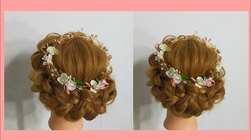 Hướng dẫn bới tóc cô dâu(Cách tết tóc mấn) braided hair |Bông Studio|