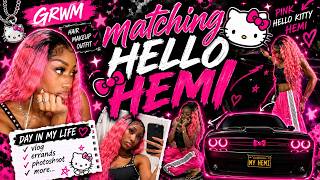 I MATCHED MY HELLO KITTY CAR 🎀!!