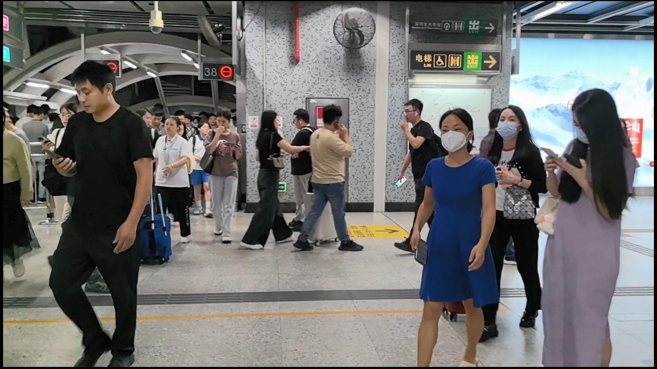 Shenzhen Metro Immersion: 19:33 North Station to 21:20 Houhai | 13 Oct 2023
