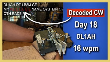 Slow CW QSO Decoded. Listen and learn! QRS