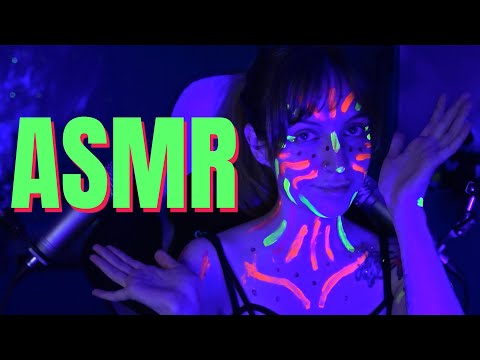🛸ASMR Tickling Sounds for Sleep🛸 Mouth sounds, Tapping, Echo, visuals...
