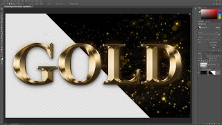 Photoshop Gold Text Effect | Part 2: Remove the Background