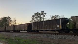 E315-27 with CSX 3183 leading in Mars Bluff