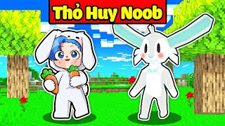 HUY NOOB BỊ THỢ SĂN BIẾN THÀNH THỎ TRONG MINECRAFT*HUY NOOB BỊ THÍ NGHIỆM TRỞ THÀNH THỎ 😨🐰