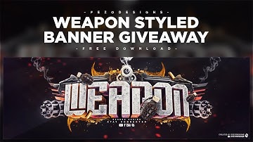 Weapon Styled Twitter Header | Free PSD Giveaway | FezoDesigns