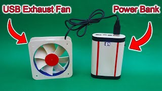 How To Make A Mini Exhaust Fan At Home | Mini CPU 5V Exhaust Fan | USB Exhaust Fan | Exhaust Fan DIY